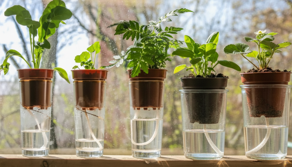 സെൽഫ് വാട്ടറിംഗ്’ മിനി ഗാർഡൻ വീട്ടിൽ ഒരുക്കാം.